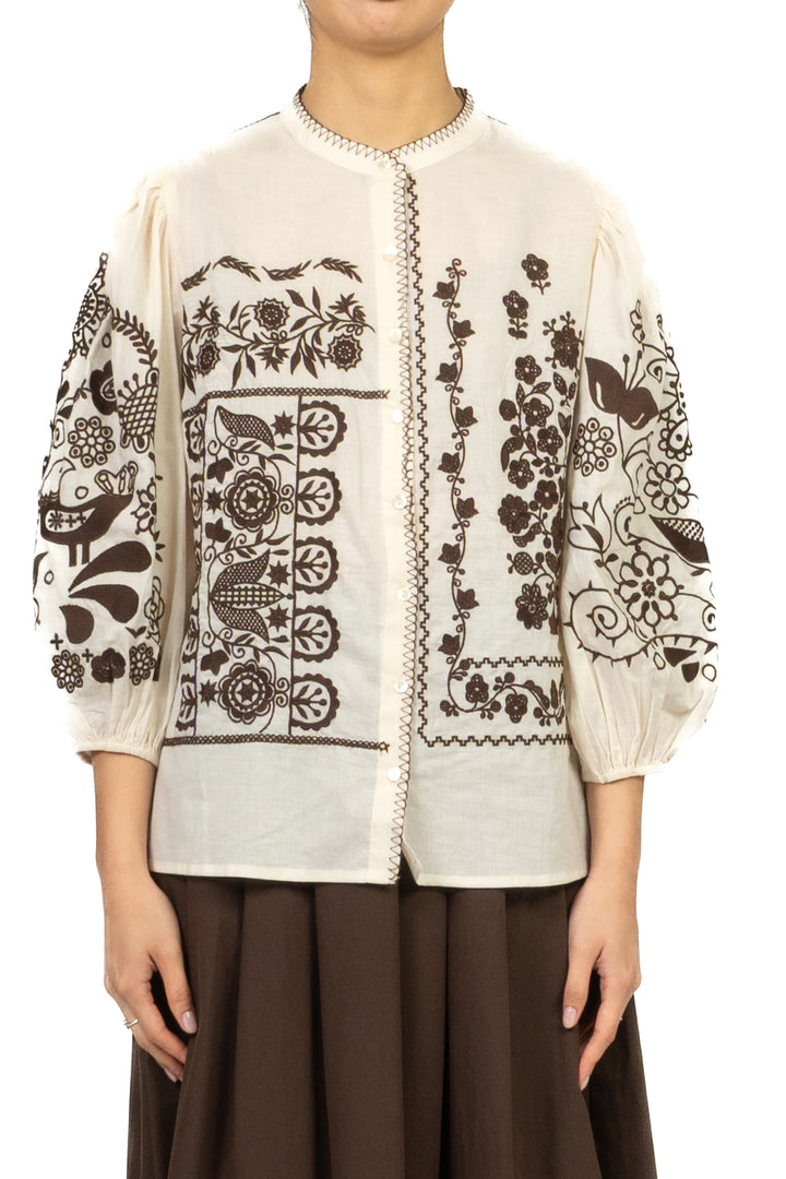 Tensione In - Camicia ricamata Art. 38509