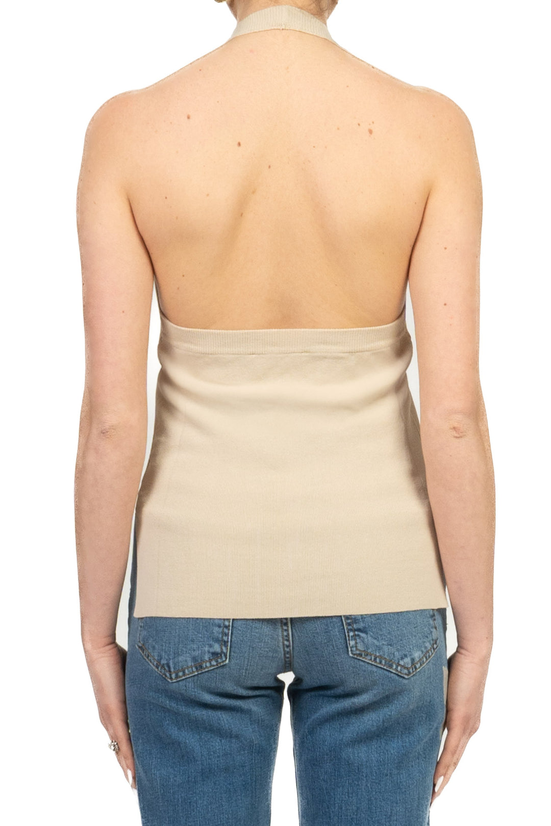 Vicolo - Gilet in maglia scollo halter Art. 2AB2157