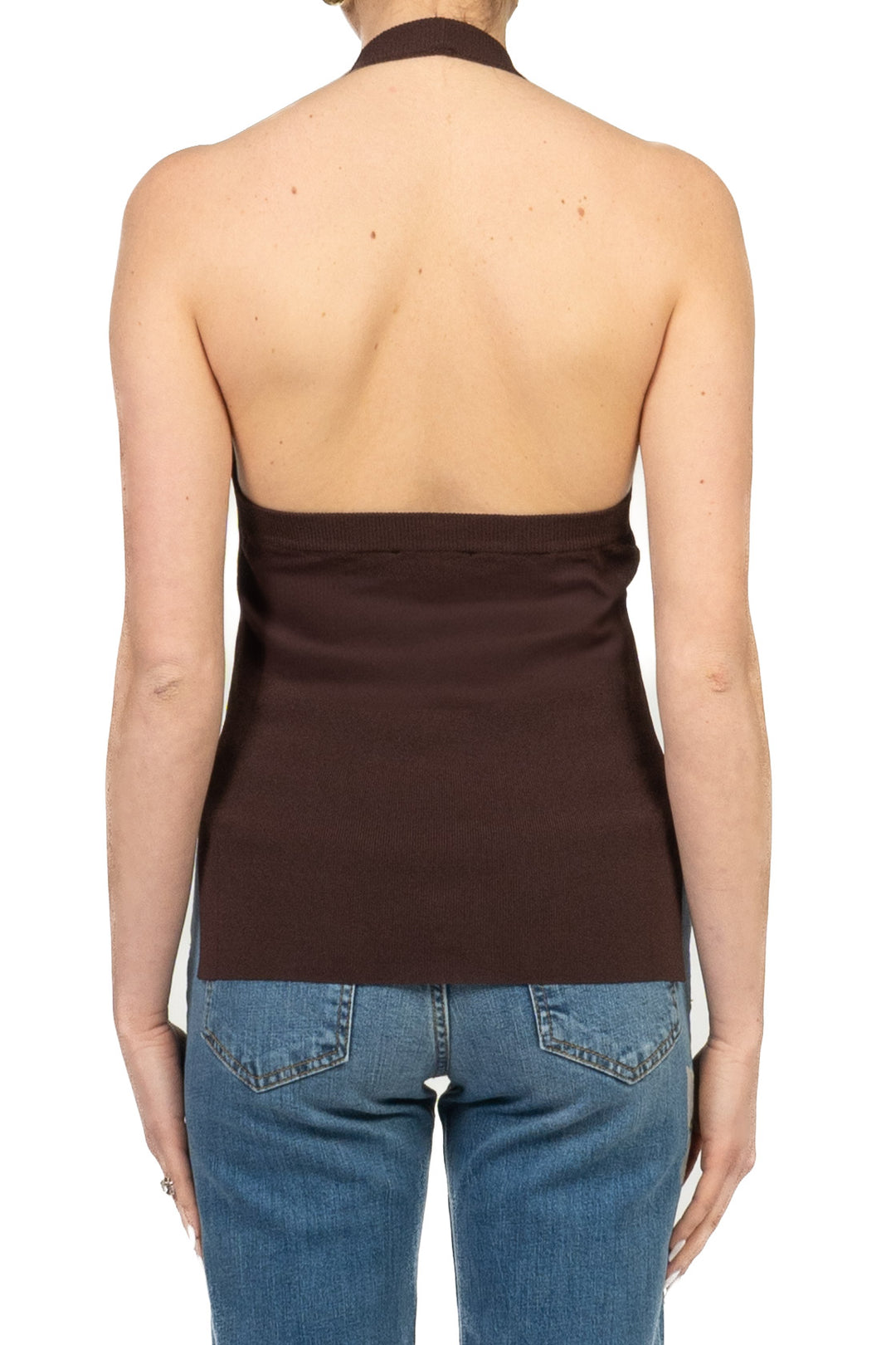 Vicolo - Gilet in maglia scollo halter Art. 2AB2157