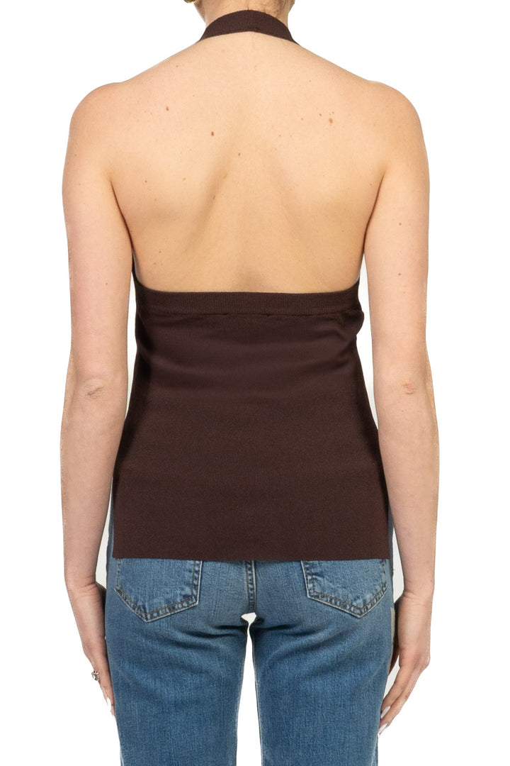 Vicolo - Gilet in maglia scollo halter Art. 2AB2157