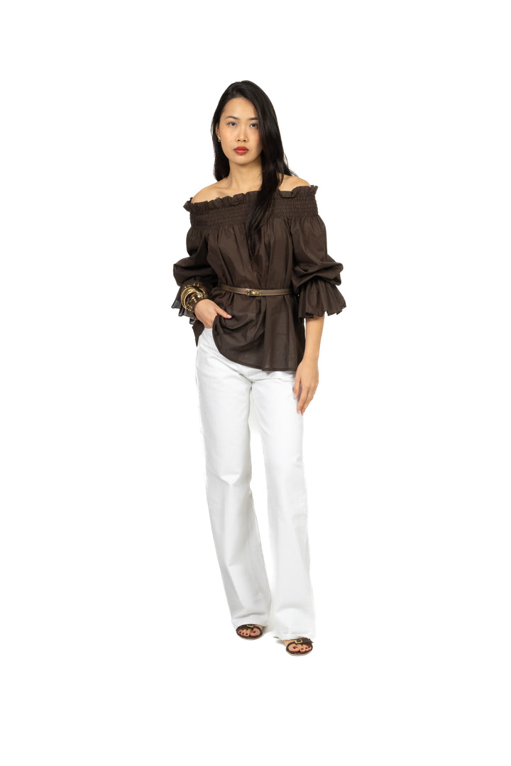 Vicolo - Blusa scollo shiffer Art. TAB2174