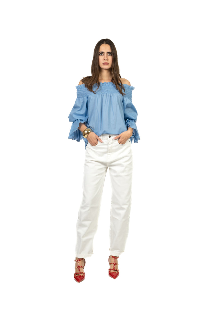 Vicolo - Blusa scollo shiffer Art. TAB2174