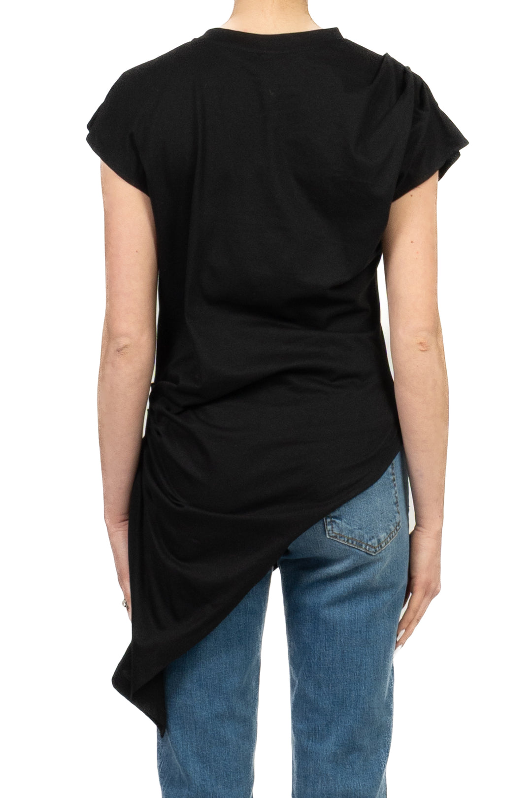Tensione In - T-Shirt asimmetrica con drappeggio Art. PE260199