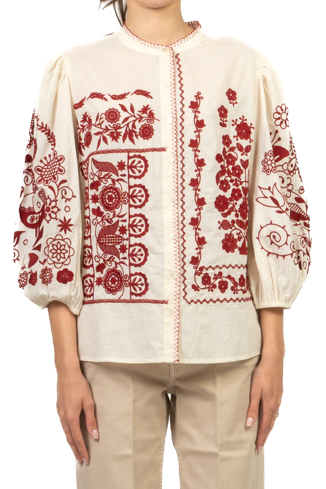 Tensione In - Camicia ricamata Art. 38509