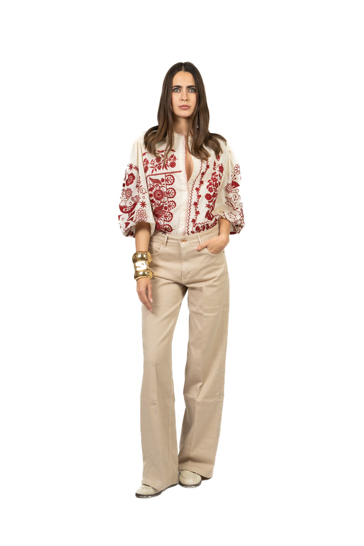 Tensione In - Camicia ricamata Art. 38509
