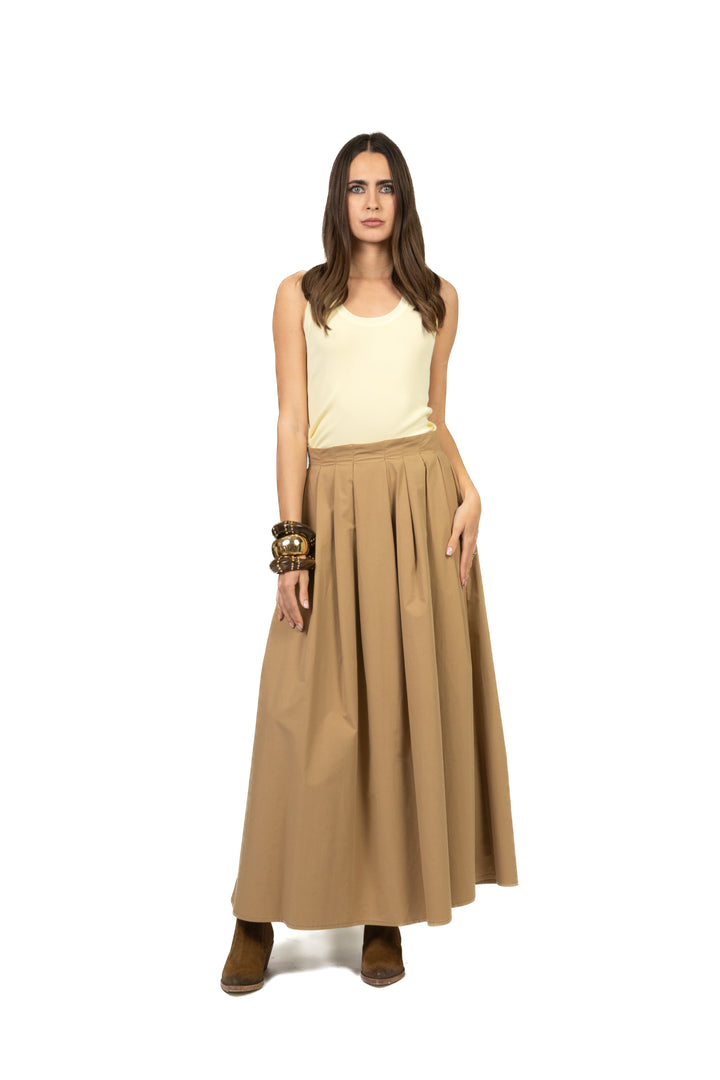 Tensione In - Gonna lunga con pinces Art. UK1510
