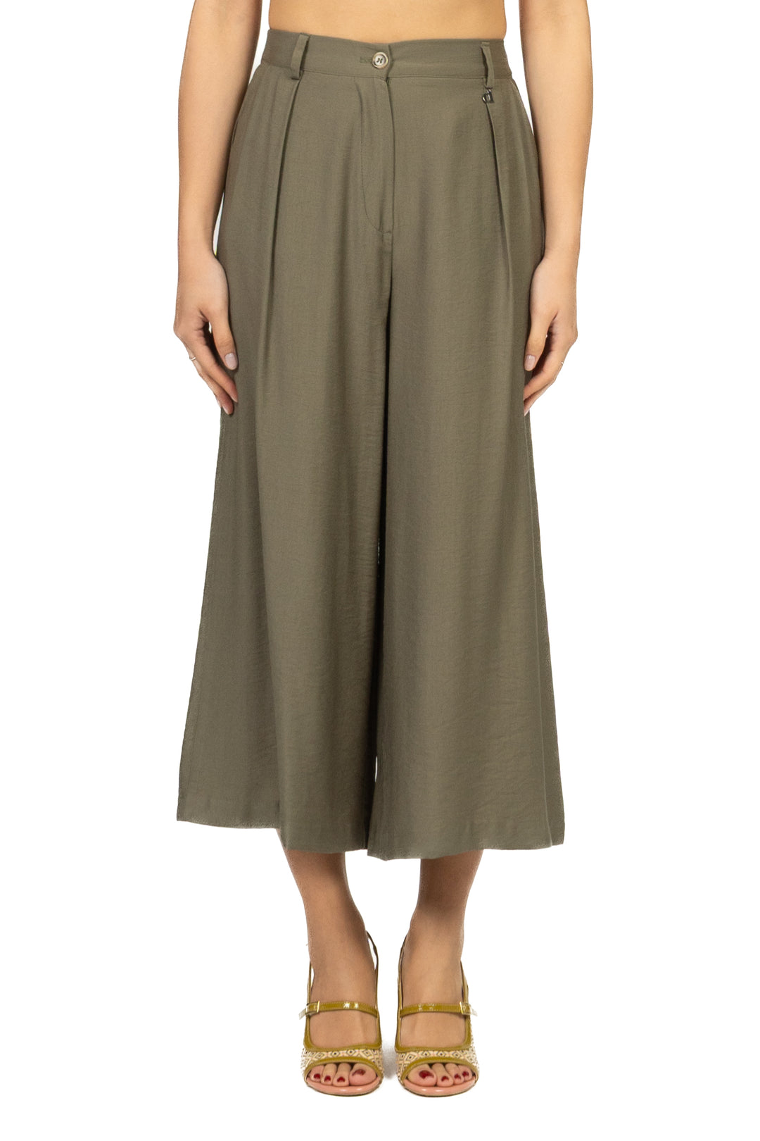 Dixie - Completo giacca chiusura asimmetrica con pantalone palazzo Art. J845A068/P845A250