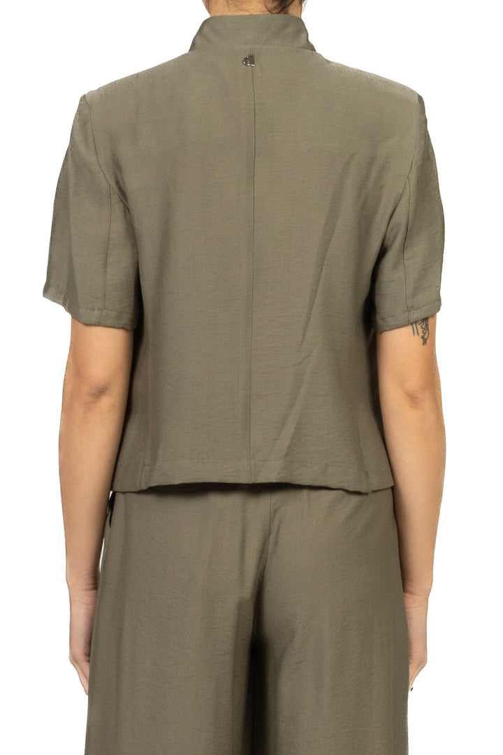 Dixie - Completo giacca chiusura asimmetrica con pantalone palazzo Art. J845A068/P845A250