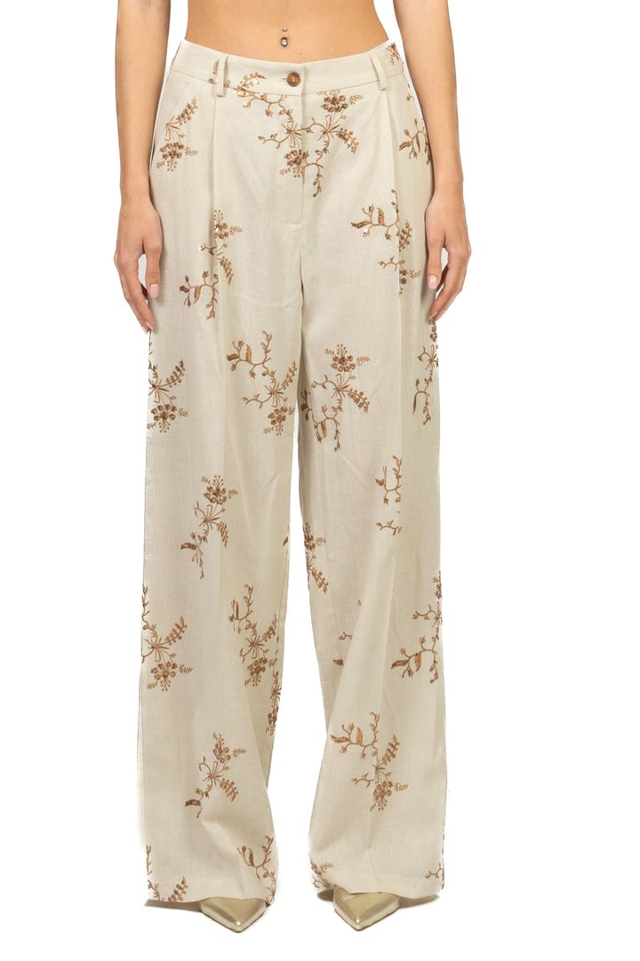 Imperial - Pantalone palazzo ricamato Art. P7H4LRK