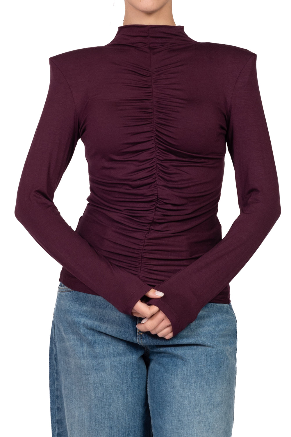 Vicolo - Maglia arricciata con spalline Art. UAC0232