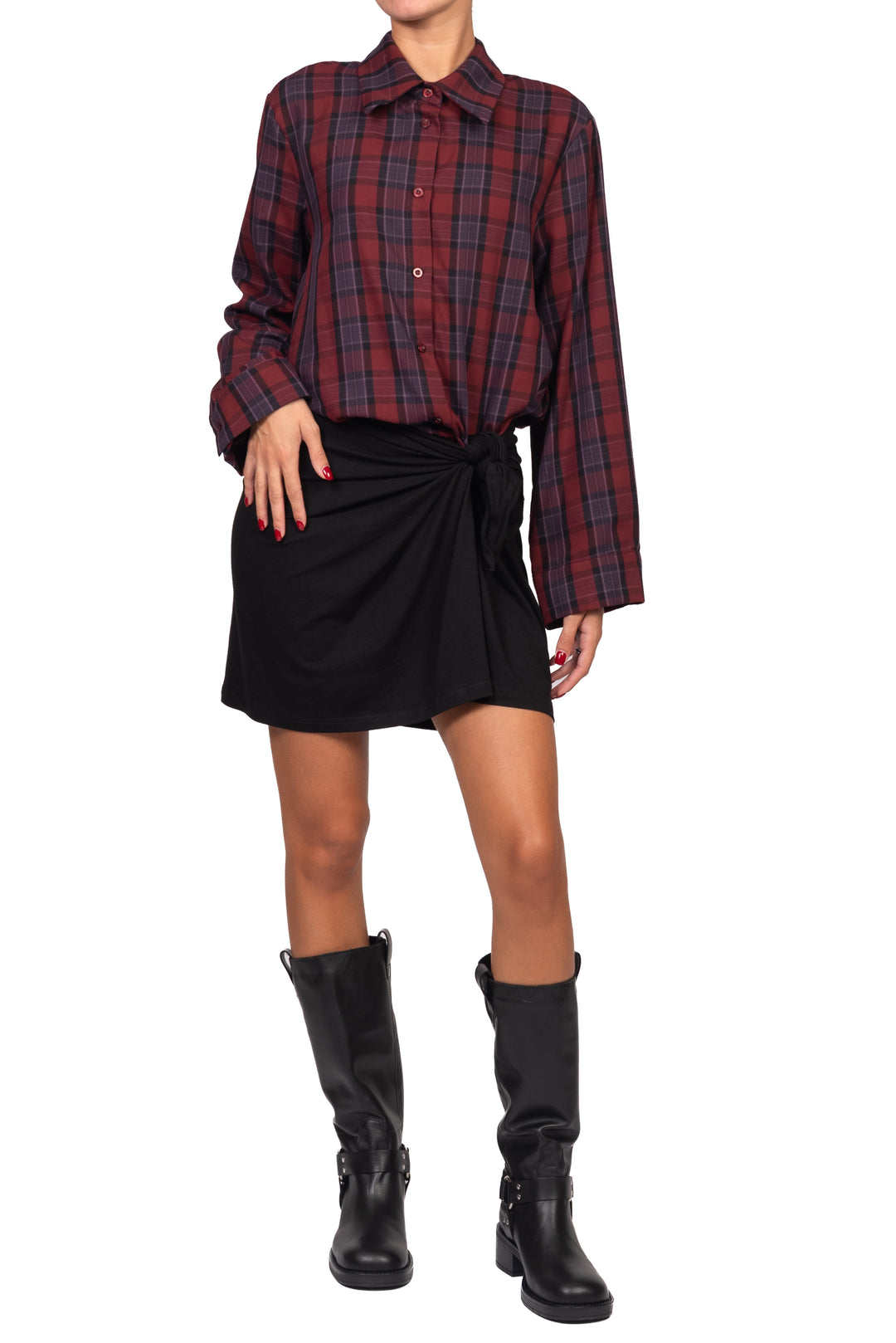 Tensione In - Abito mini camicia check Art. FW260140
