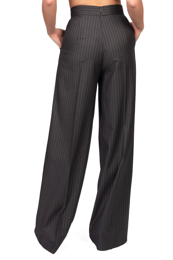 Silence - Pantalone palazzo gessato Art. SLPA0055