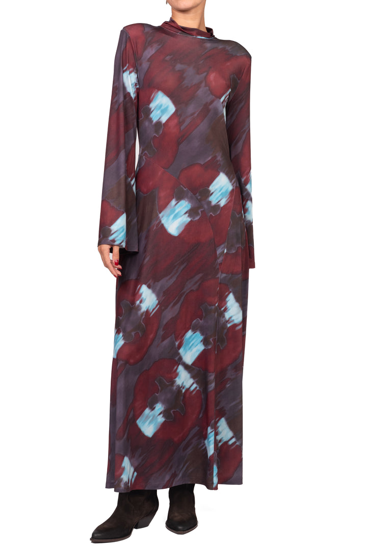 Tensione In - Abito lungo fantasia Art. FW260146