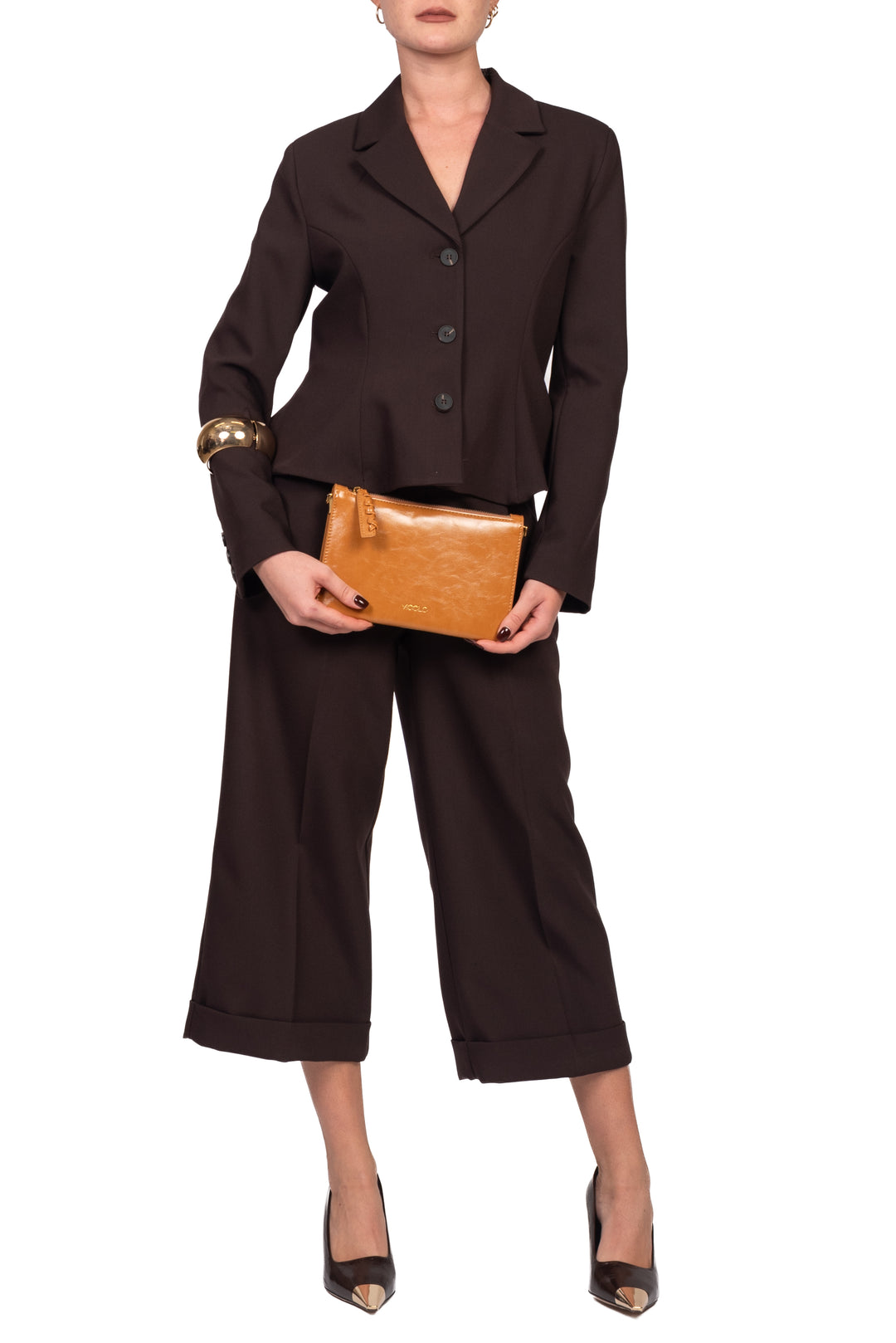 Tensione In - Pantalone crop con risvolto Art. 27P6431