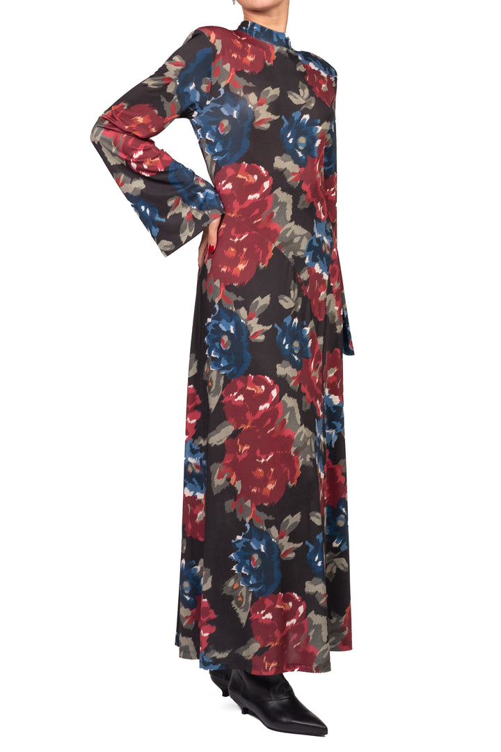 Tensione In - Abito lungo fantasia floreale Art. FW260145