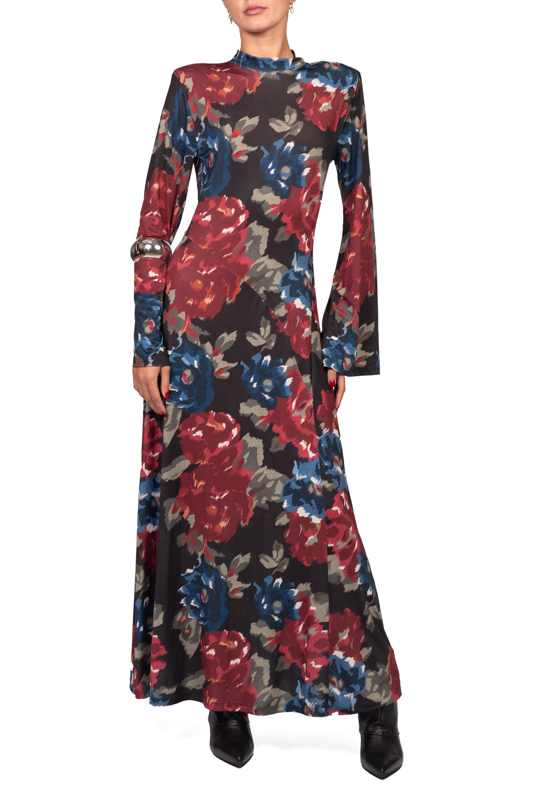 Tensione In - Abito lungo fantasia floreale Art. FW260145