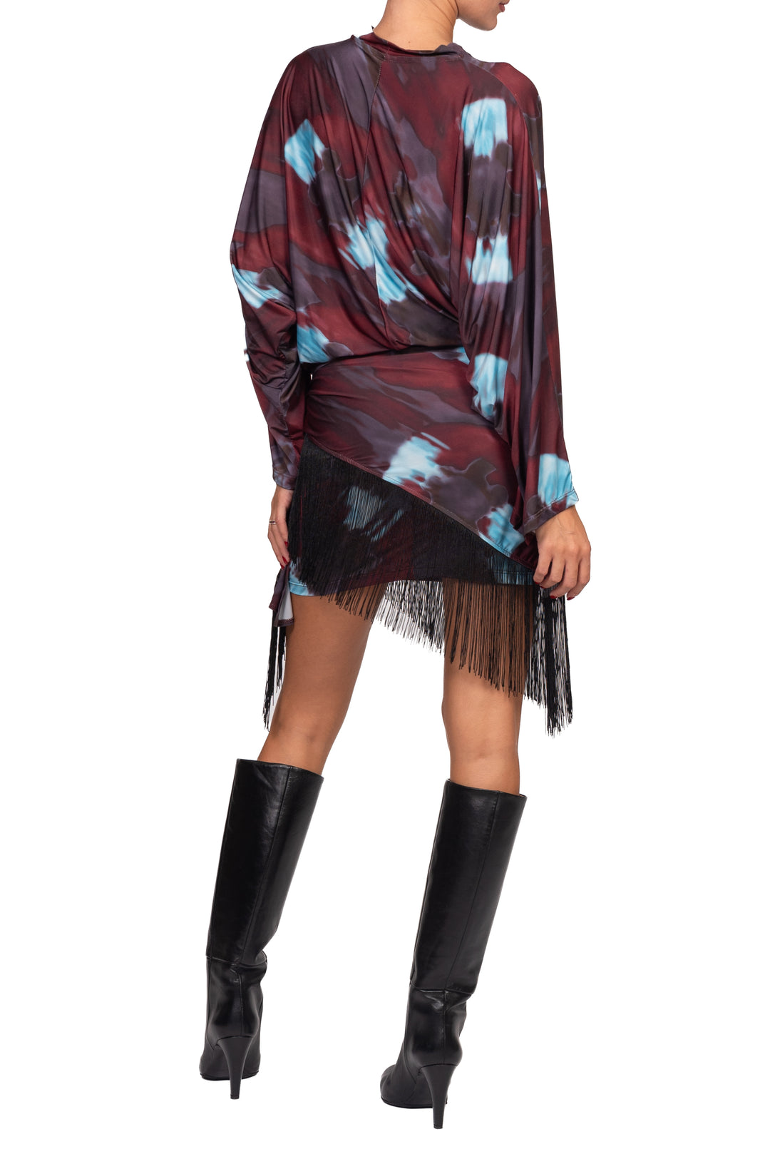 Tensione In - Abito mini fantasia con frange Art. FW260147