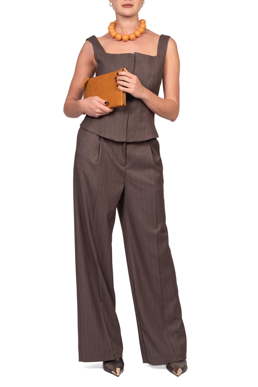 Vicolo - Pantalone palazzo gessato Art. TAC1543