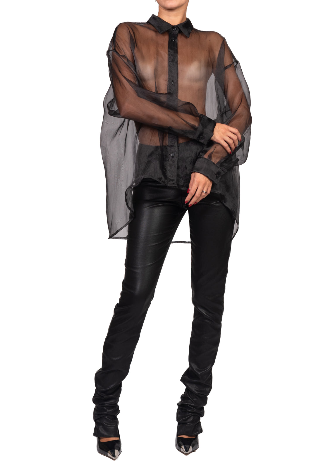 Dixie - Camicia over in organza Art. CFSRDLP