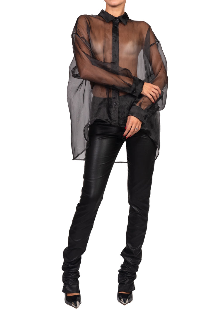 Dixie - Camicia over in organza Art. CFSRDLP