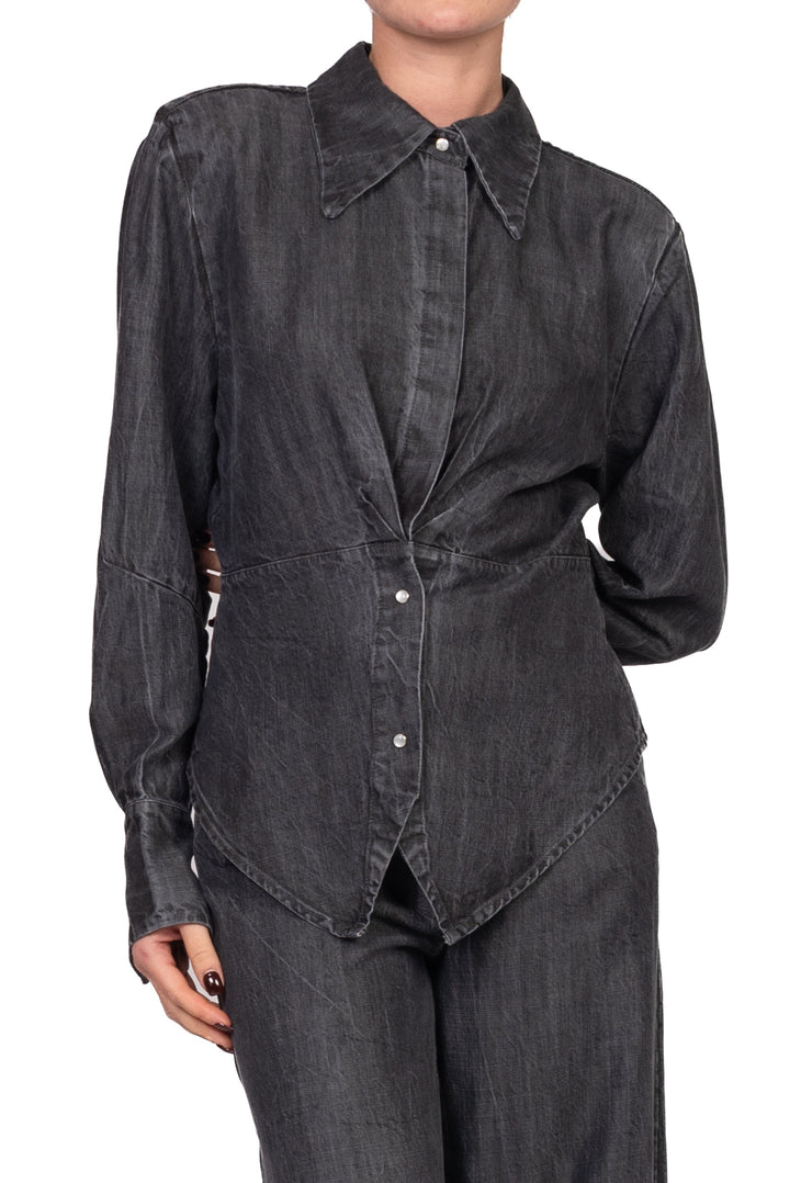 Tensione In - Camicia in denim sfiancata Art. FW260111