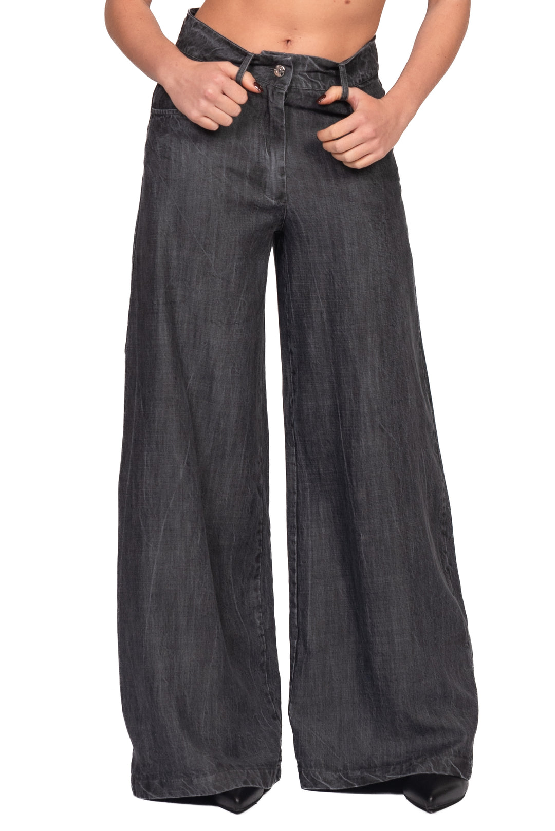 Tensione In - Pantalone denim palazzo Art. FW260112