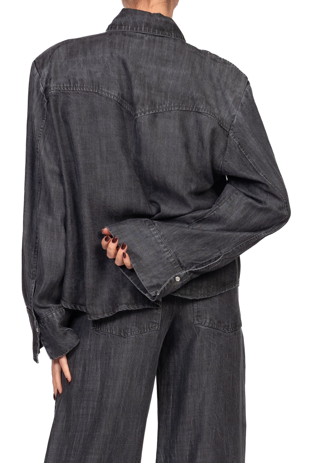 Tensione In - Camicia denim con spalline Art. FW260122