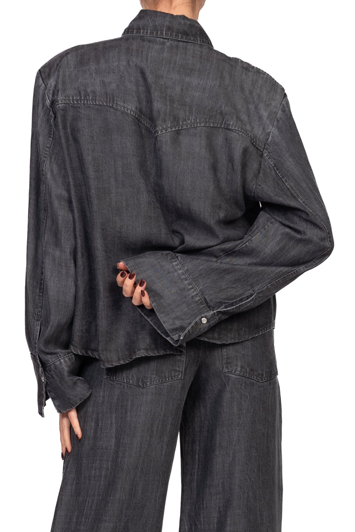 Tensione In - Camicia denim con spalline Art. FW260122