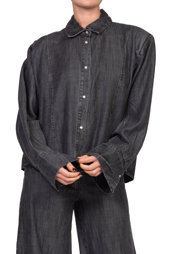 Tensione In - Camicia denim con spalline Art. FW260122