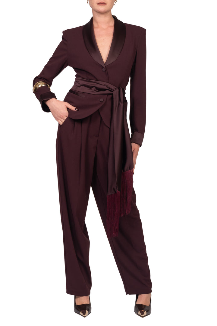 Imperial - Pantalone carrot con fusciacca raso Art. P7J9MAW