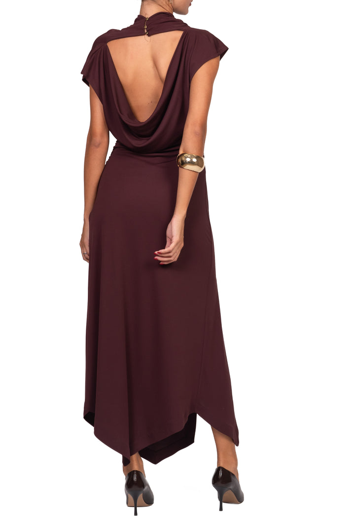 Imperial - Abito drappeggiato scollo posteriore Art. AFFKMJZ