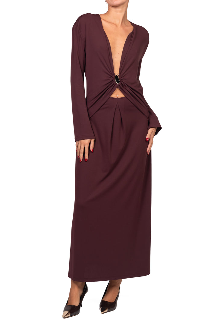 Imperial - Abito cut out con placca Art. AFFOMJZ