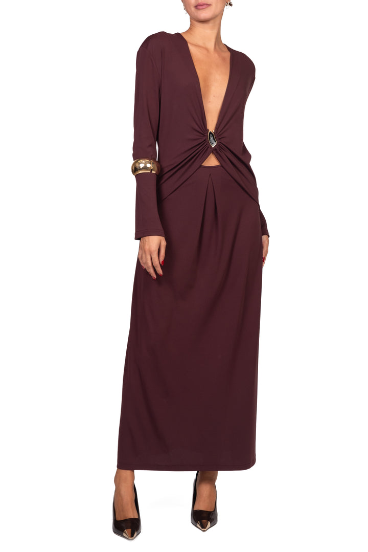Imperial - Abito cut out con placca Art. AFFOMJZ