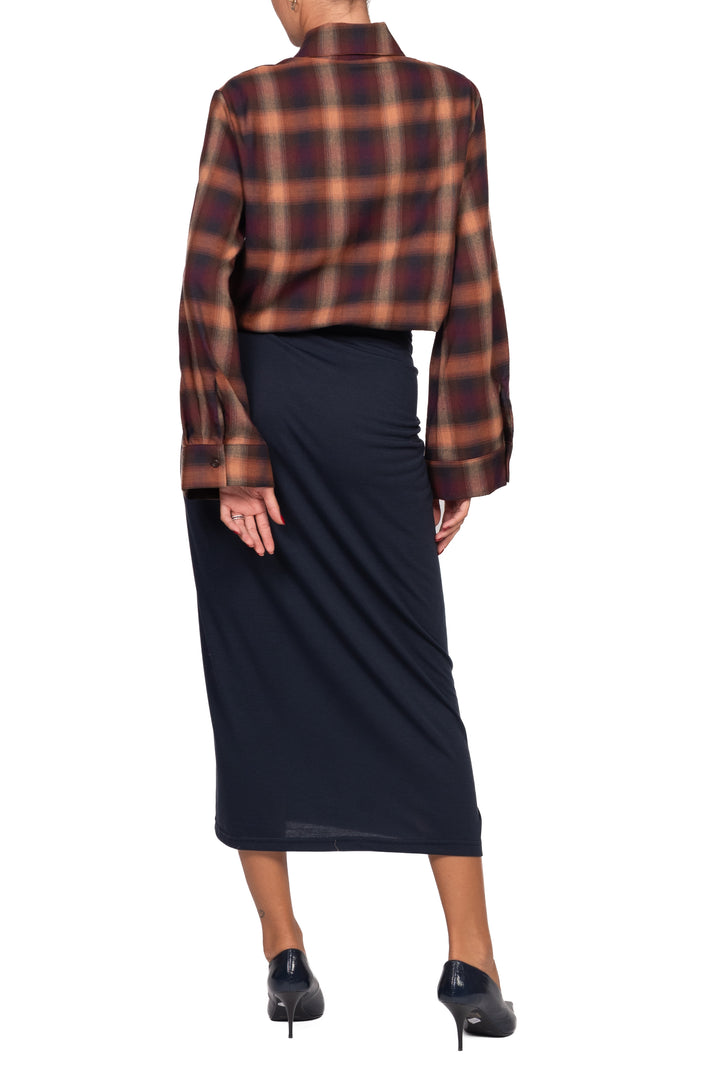 Tensione In - Abito lungo camicia check Art. FW260139
