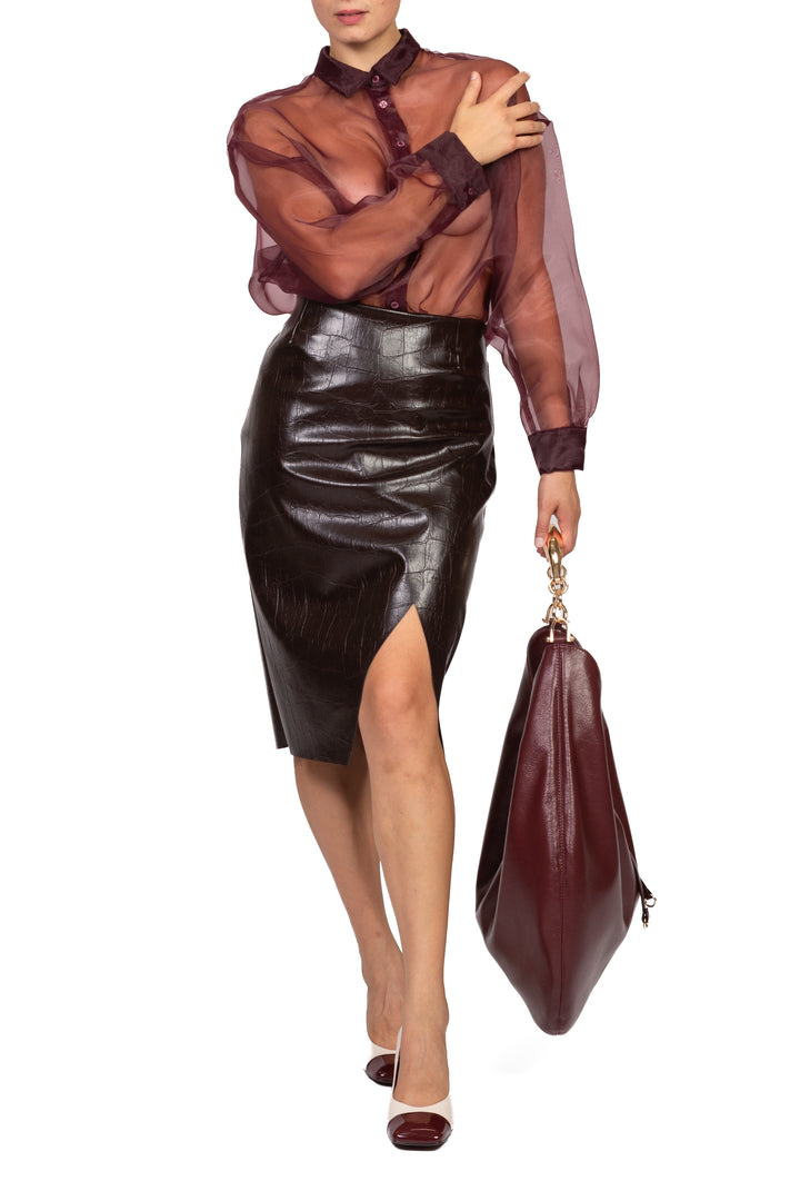 Dixie - Camicia over in organza Art. CFSRDLP