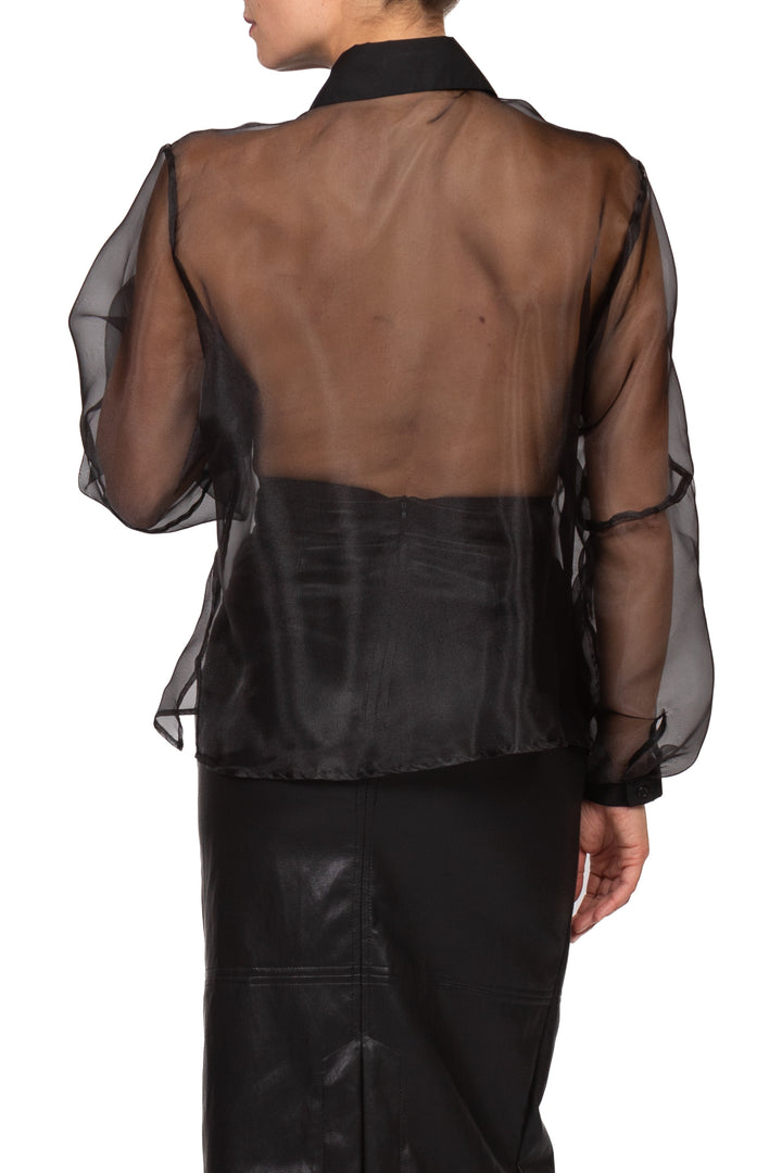 Dixie - Camicia in organza con banda Art. CFSTDLP