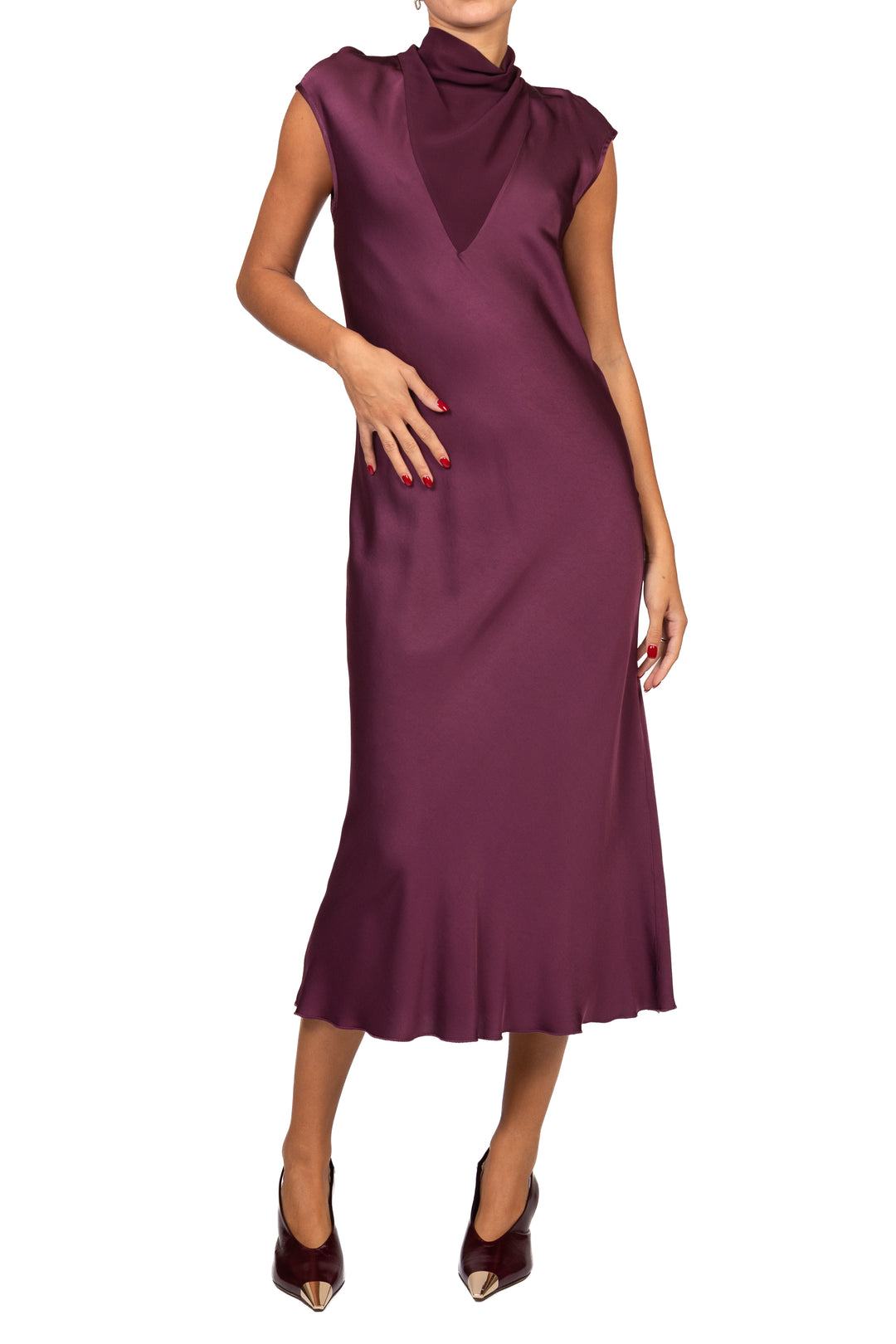 Dixie - Abito in satin con inserto Art. A239B023