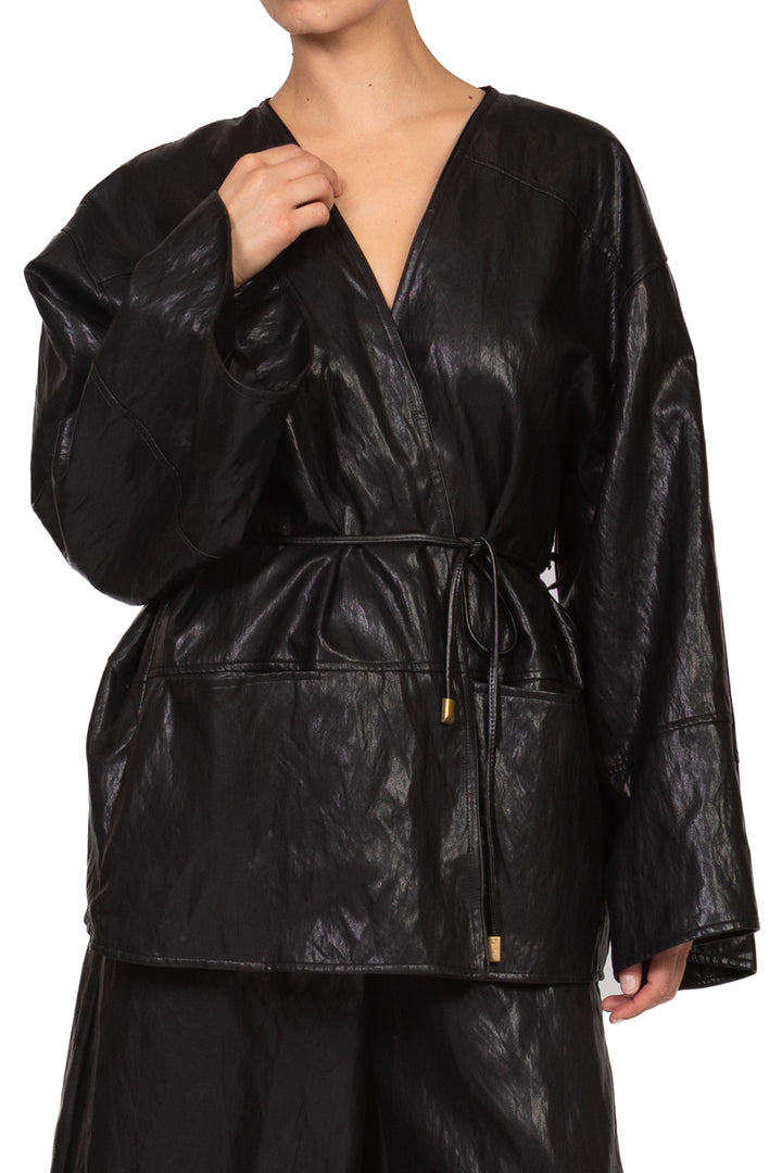 Tensione In - Giacca kimono ecopelle Art. FW260132