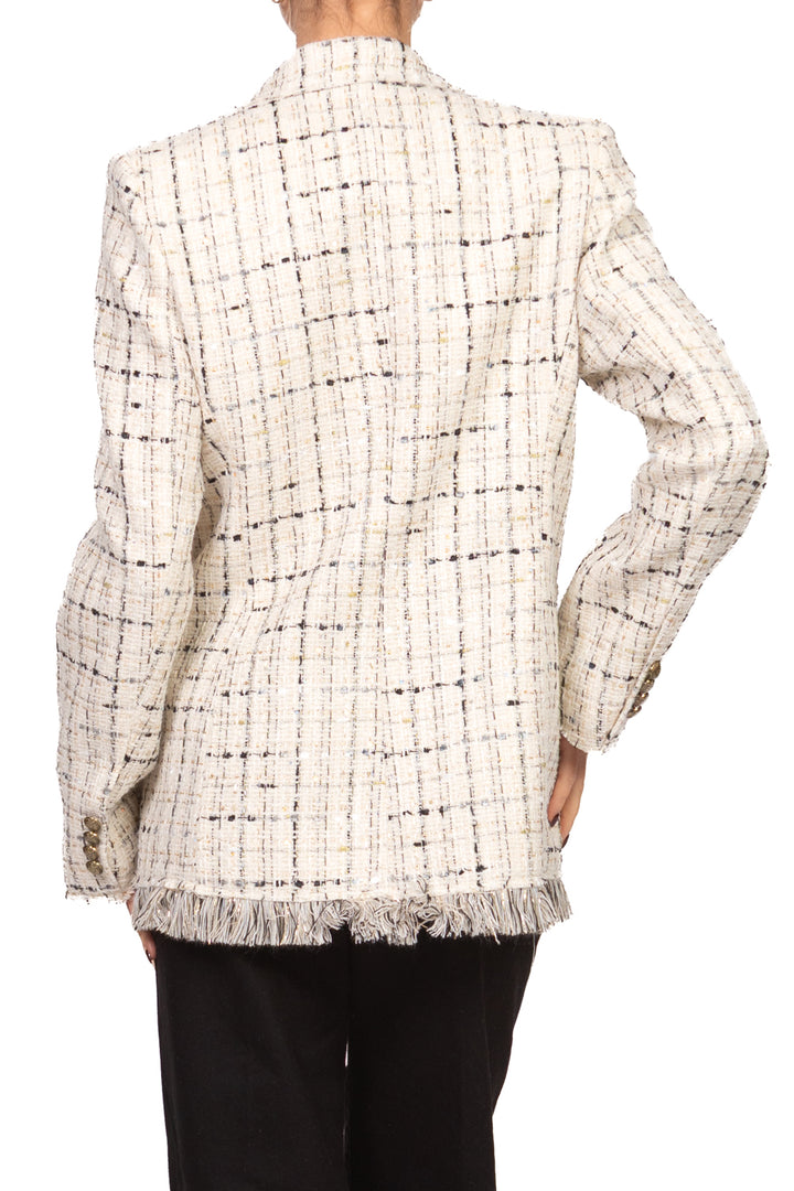 Tensione In - Giacca bouclé sfrangiata Art. W26J639
