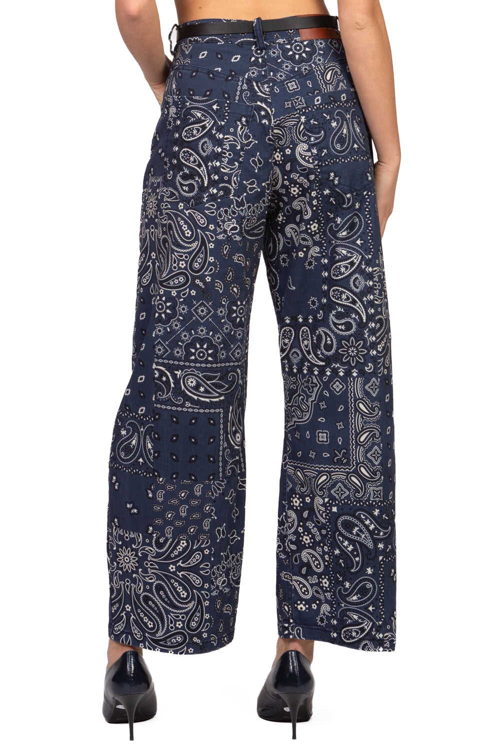 Tensione In - Pantalone barrel AMICO fantasia bandana Art. W26P379