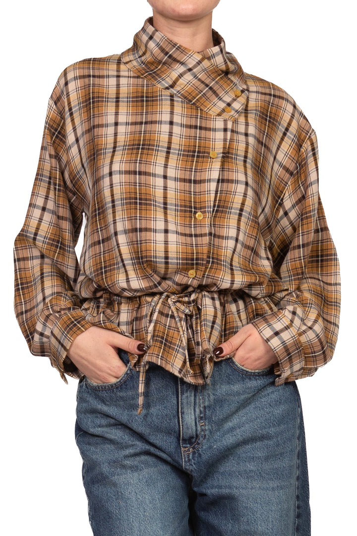 Tensione In - Camicia tartan con coulisse Art. FW260125
