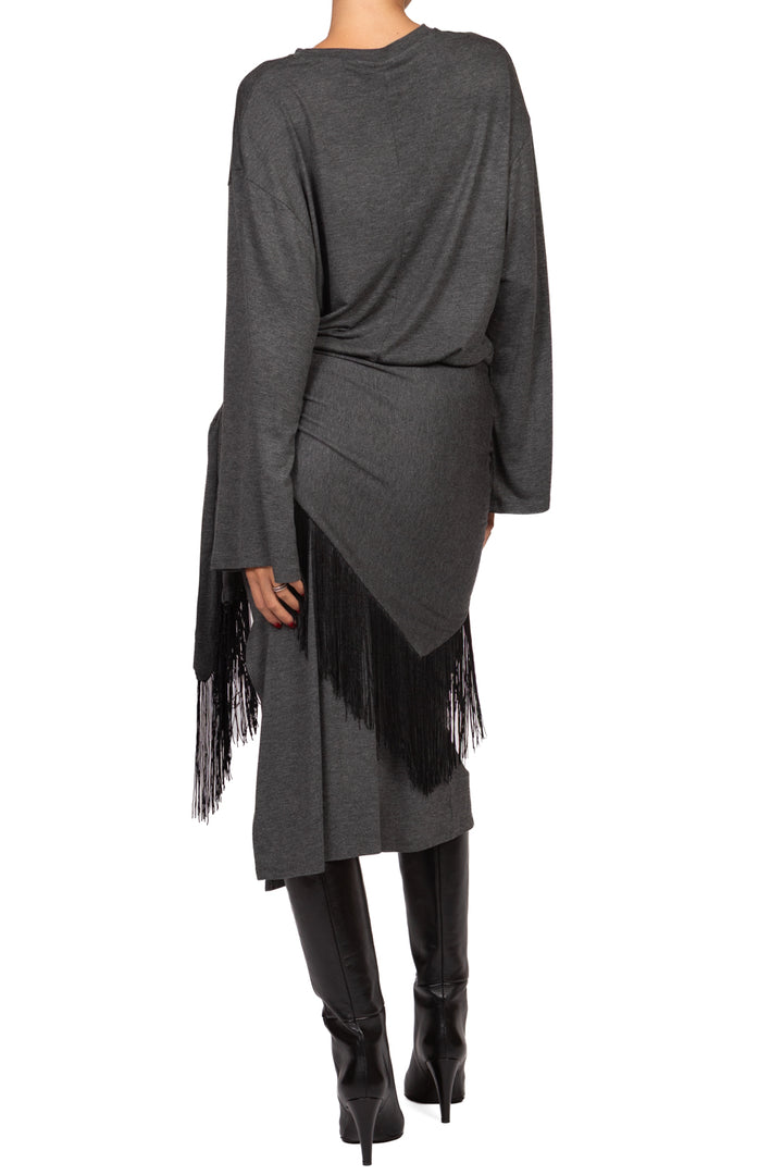 Tensione In - Abito lungo con pareo frange Art. FW260144