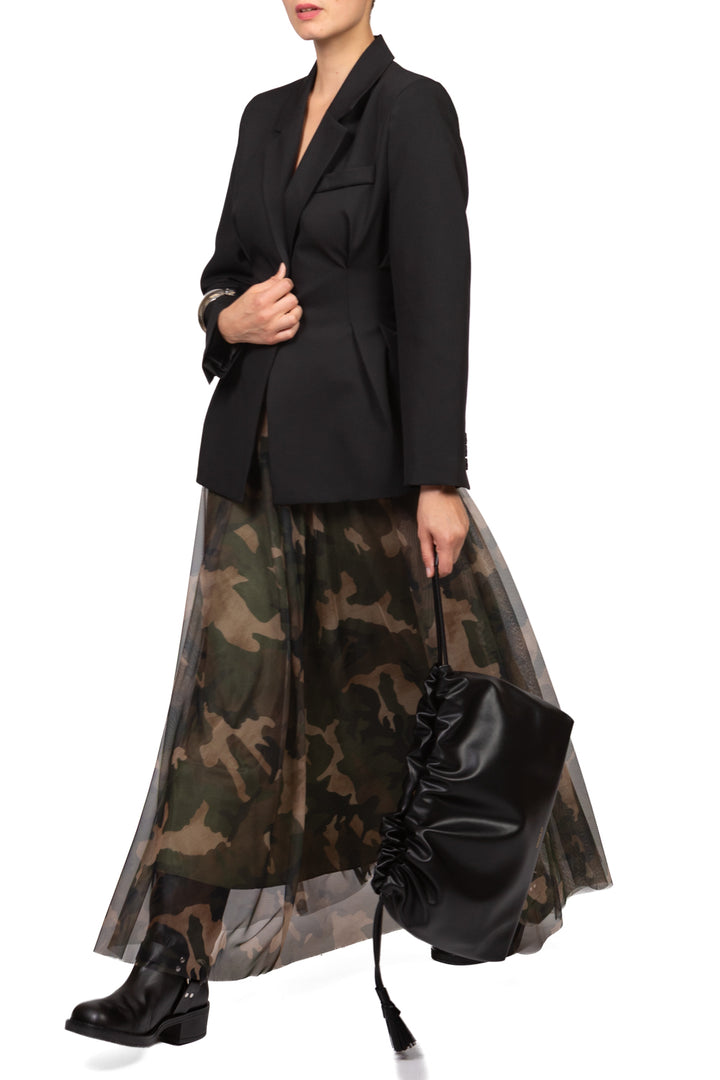 Tensione In - Gonna camouflage in tulle Art. N50490AT