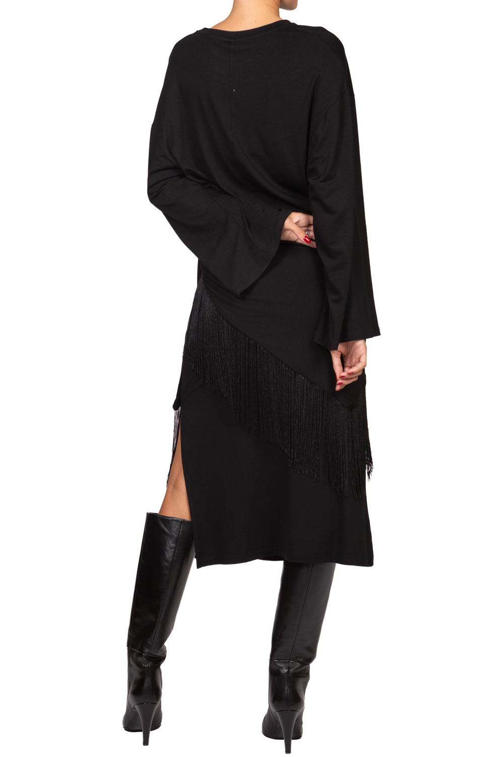 Tensione In - Abito lungo con pareo frange Art. FW260144