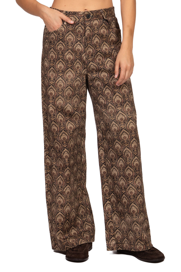 Vicolo - Pantalone palazzo damascato Art. TAC1485