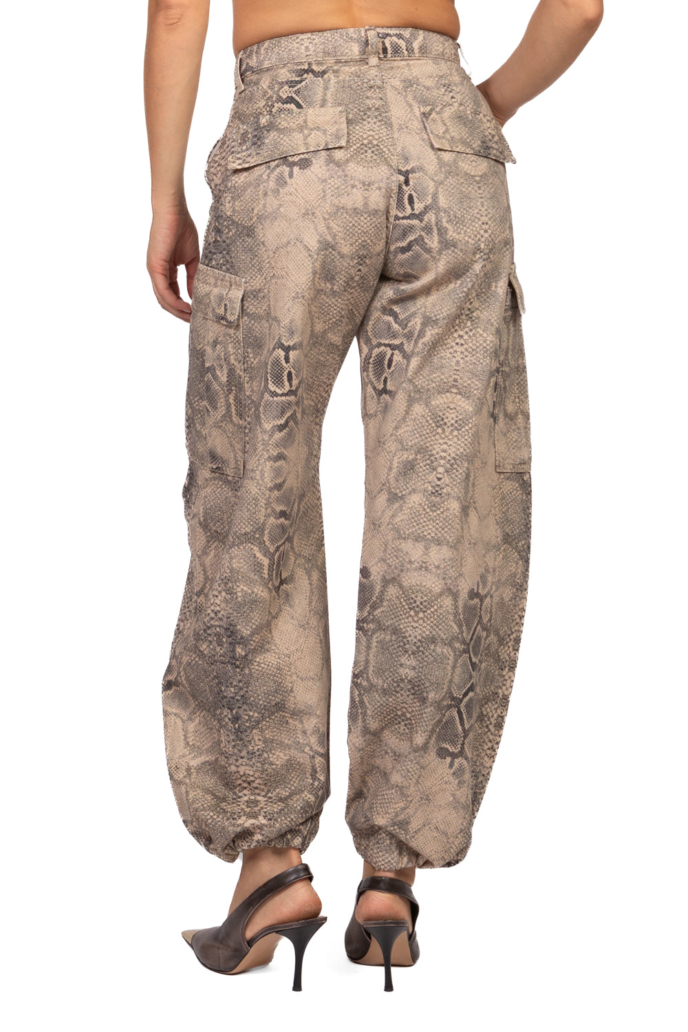 Vicolo - Pantalone cargo pitonato Art. DAC5289