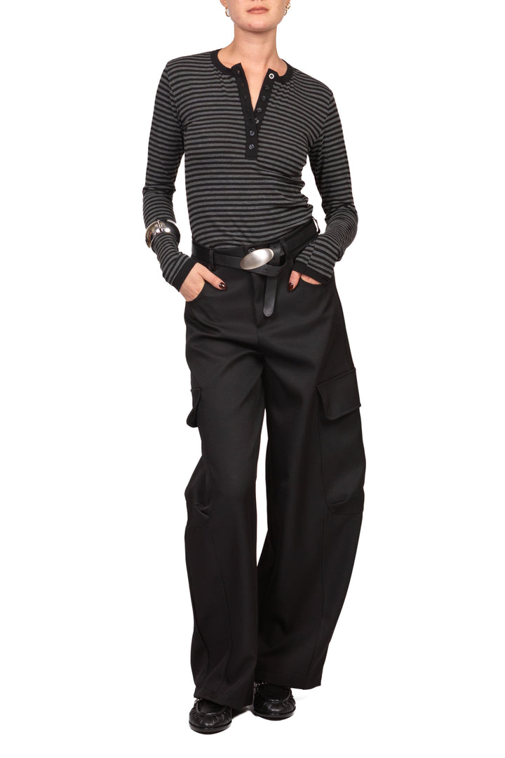Tensione In - Maglia serafino rigata Art. 30785-688