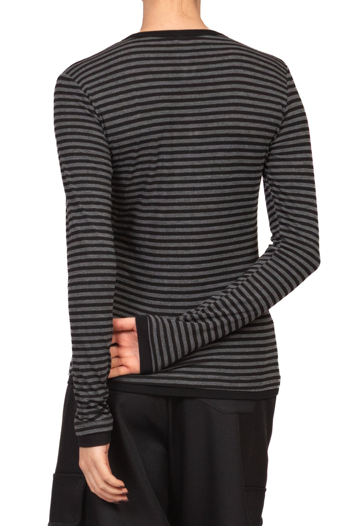 Tensione In - Maglia serafino rigata Art. 30785-688