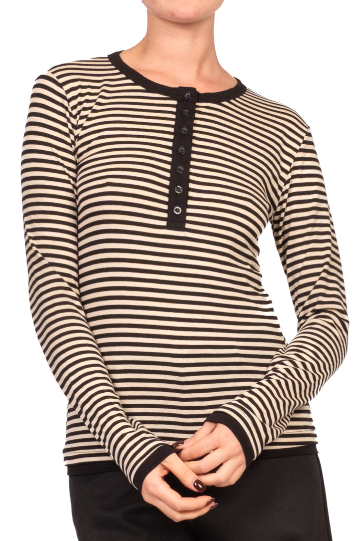Tensione In - Maglia serafino rigata Art. 30785-688