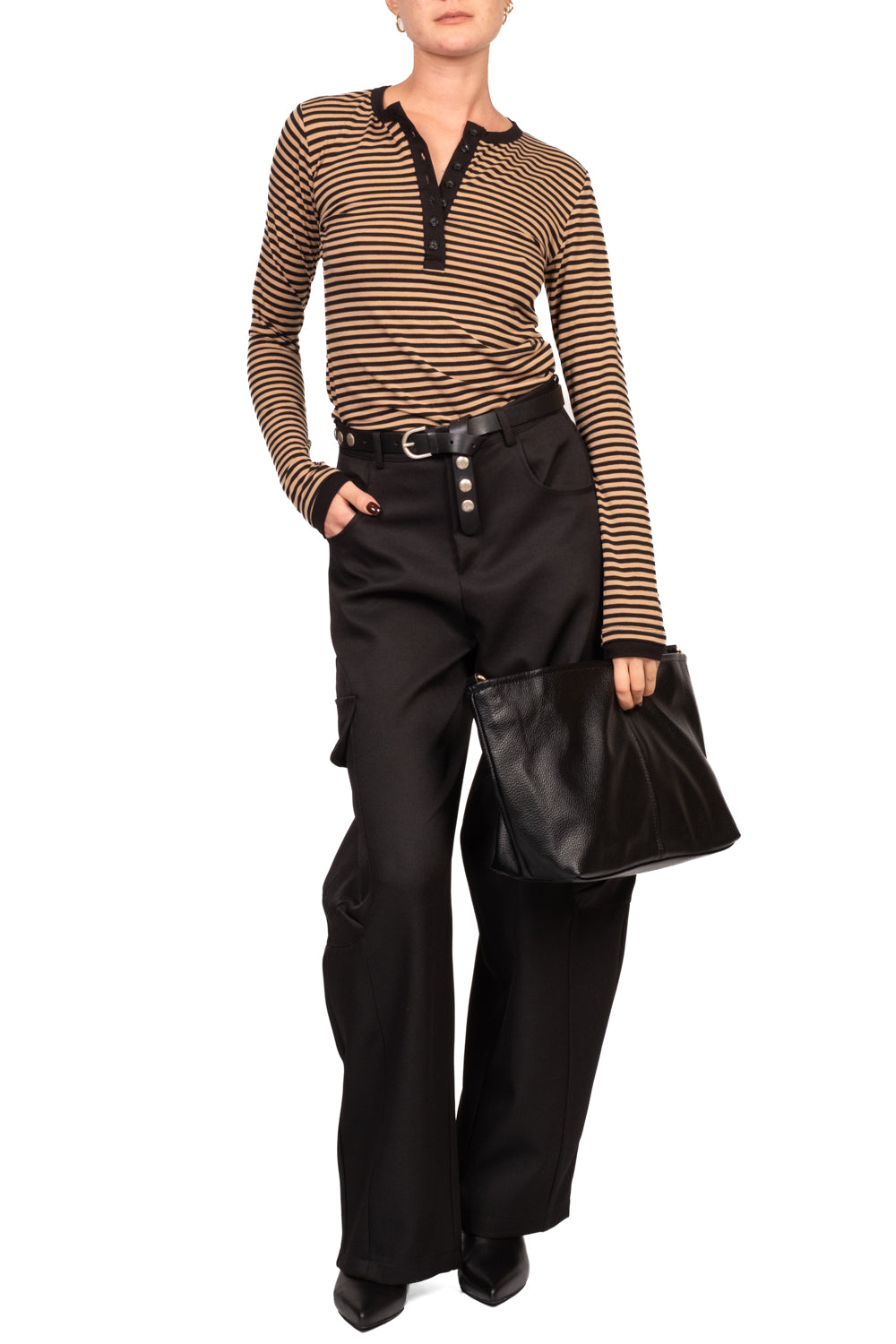 Tensione In - Maglia serafino rigata Art. 30785-688